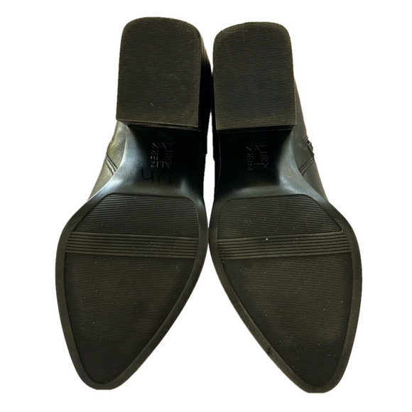 Naturalizer Fenya Black Size 9 Boots Leather Heeled Ankle Booties EUC - Picture 10 of 13